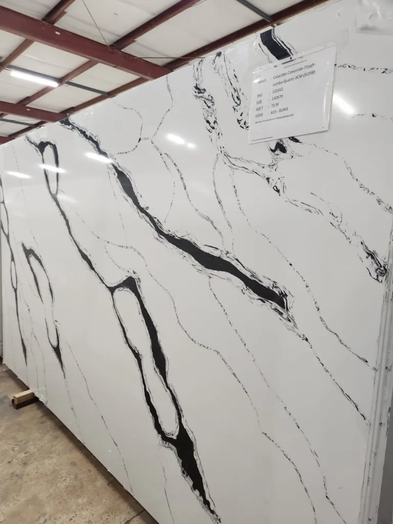 Midnight Calacatta Quartz slab
